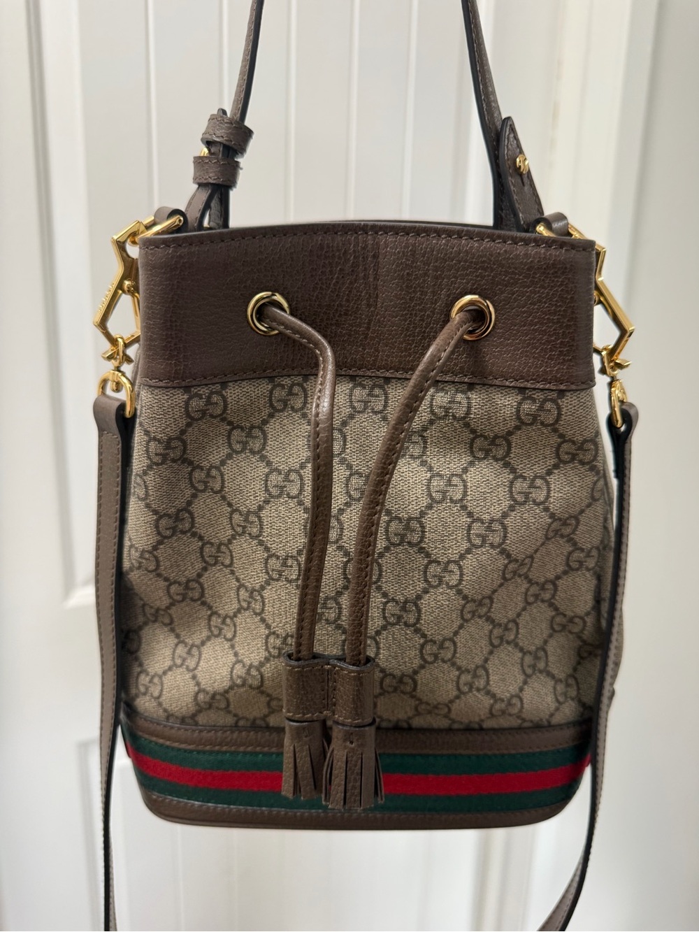 Gucci SMALL OPHIDIA BUCKET BAG
